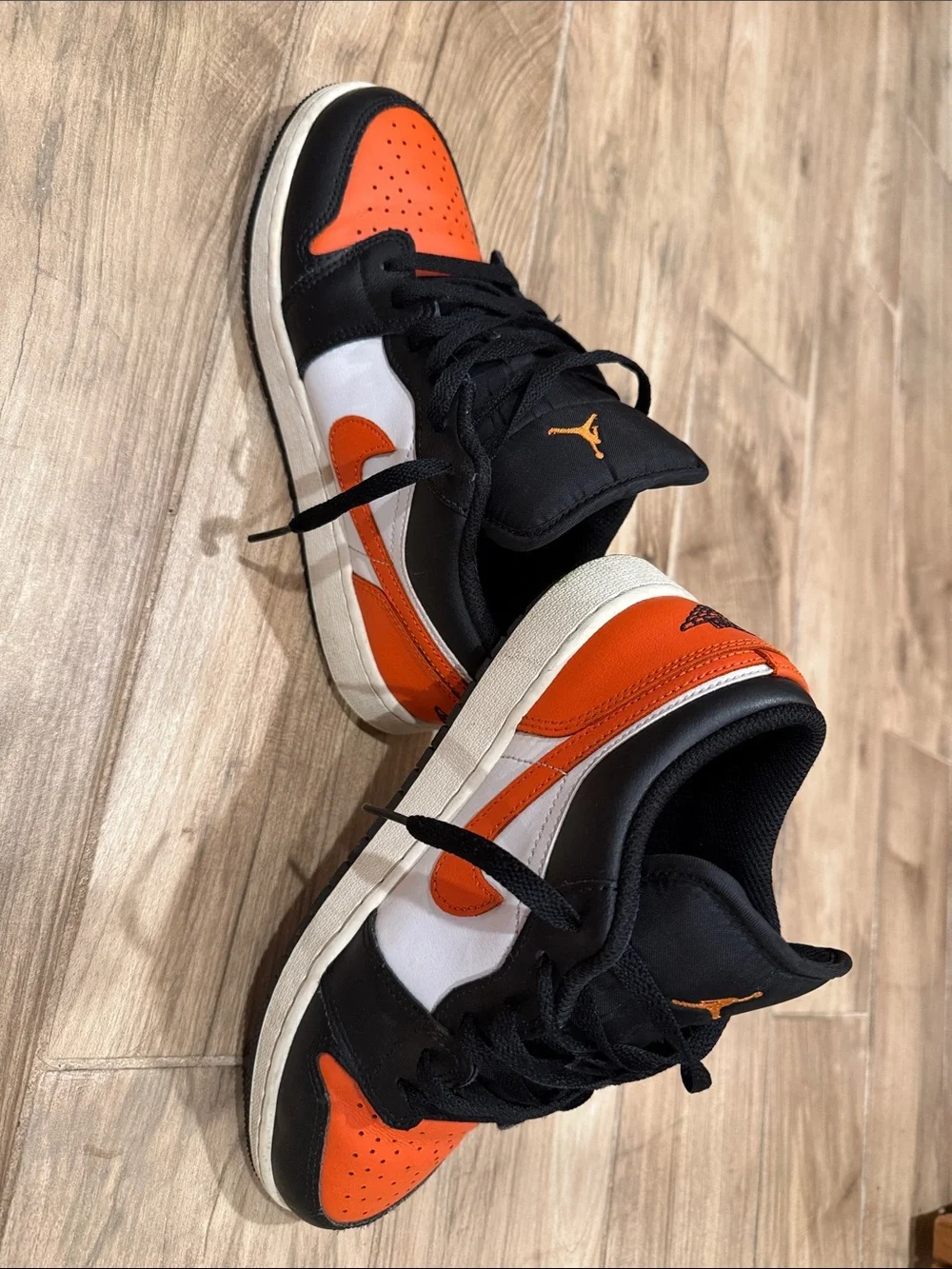 Nike Air Jordan Low Sneakers - Black & Orange